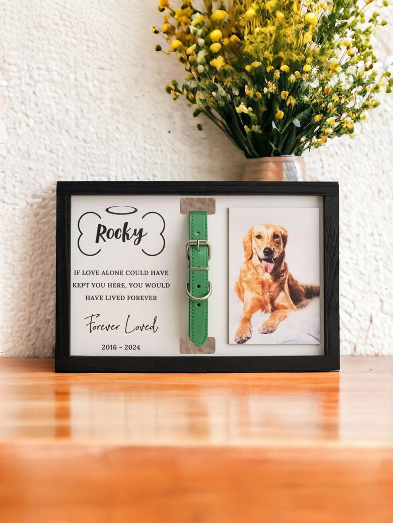 Personalized Wooden Pet Memorial Photo Frame